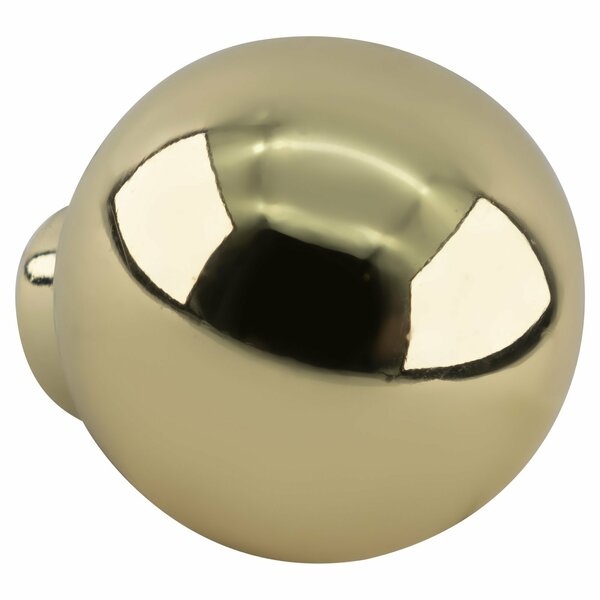 Amerock Polished Brass Traditional Round Kitchen Cabinet Knob 1-1/4 in. Diameter BP306473